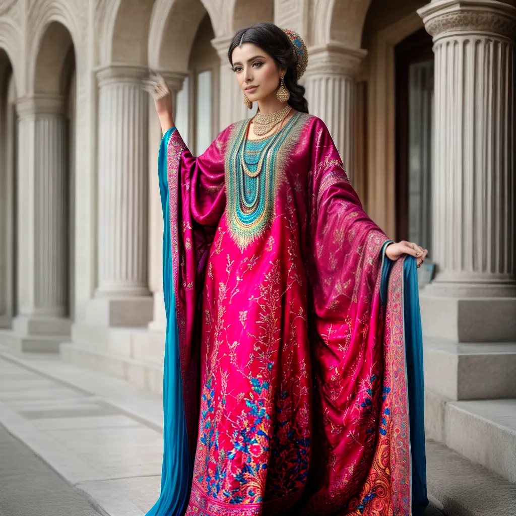caftan imperial moderno colorido