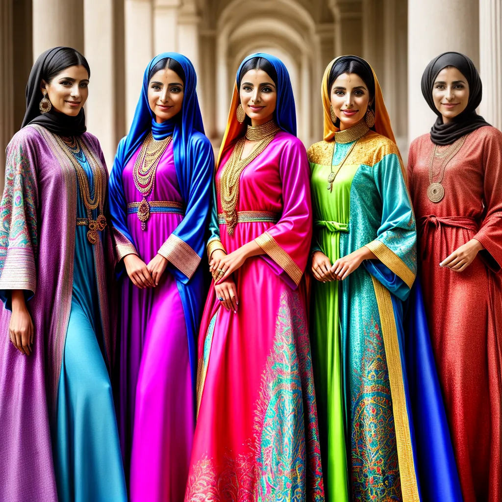 mulheres caftans coloridos diversidade cultural mulheres caftans coloridos diversidade cultural