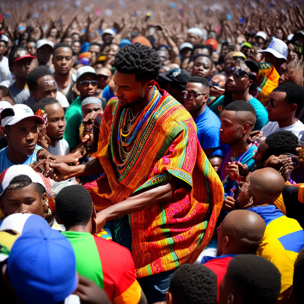 dashiki musico fas multidao