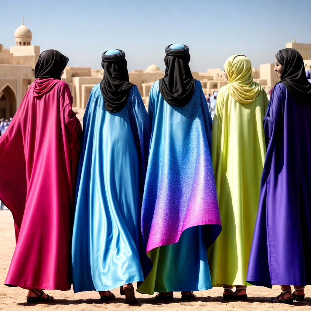 mulheres abayas danca arabe festival