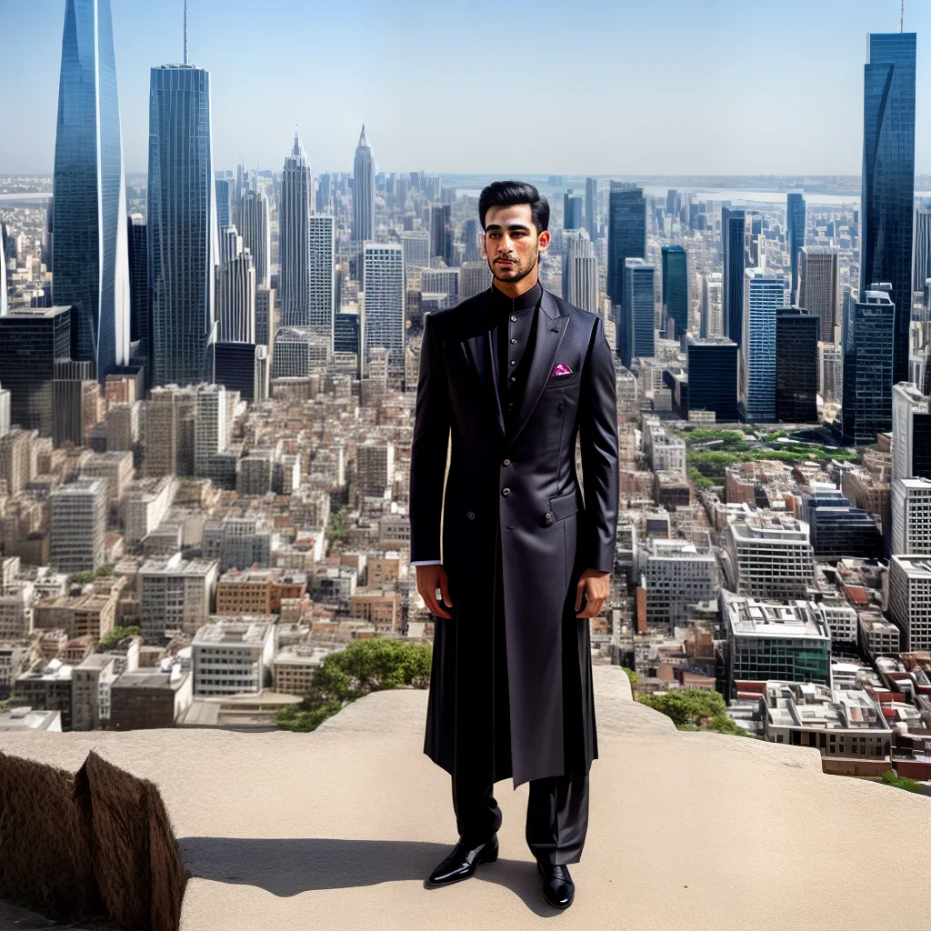 homem estiloso thawb cidade elegante homem estiloso thawb cidade elegante