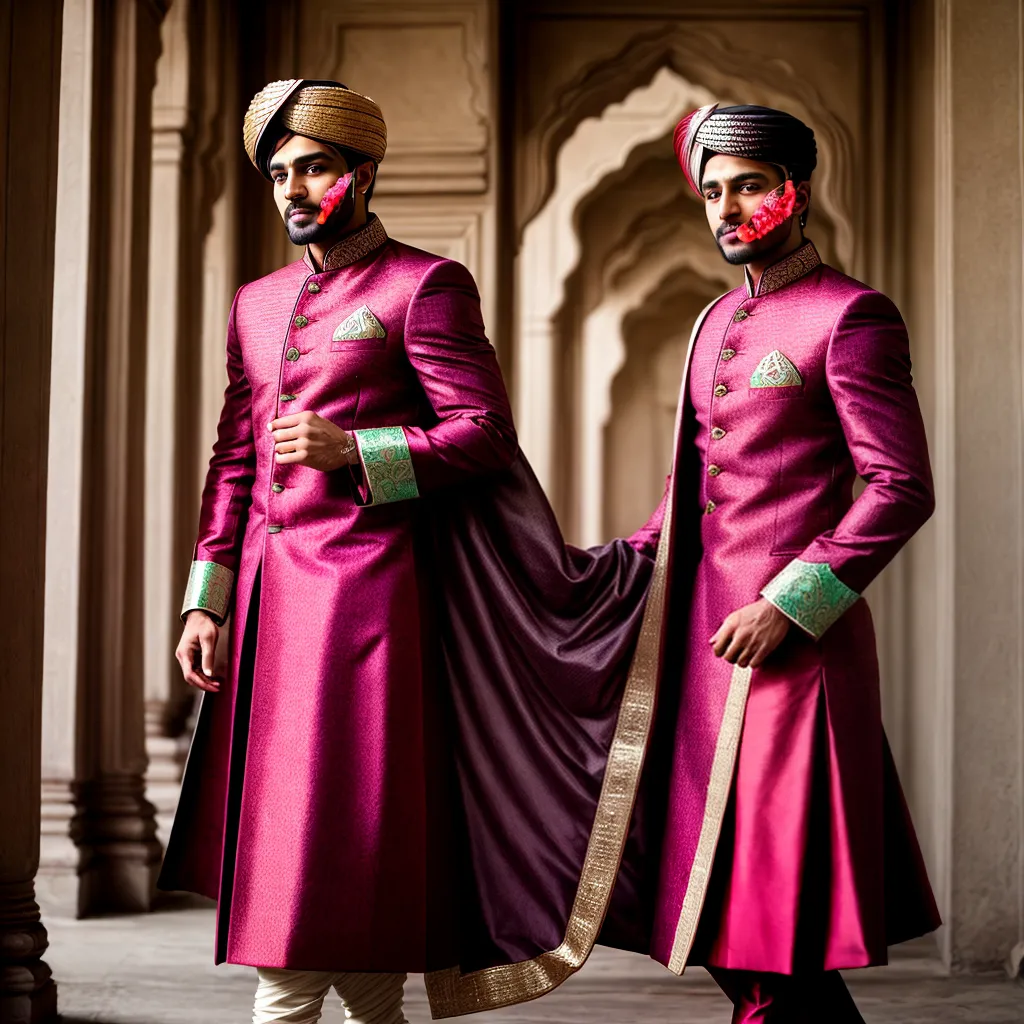noivo indiano sherwani elegante