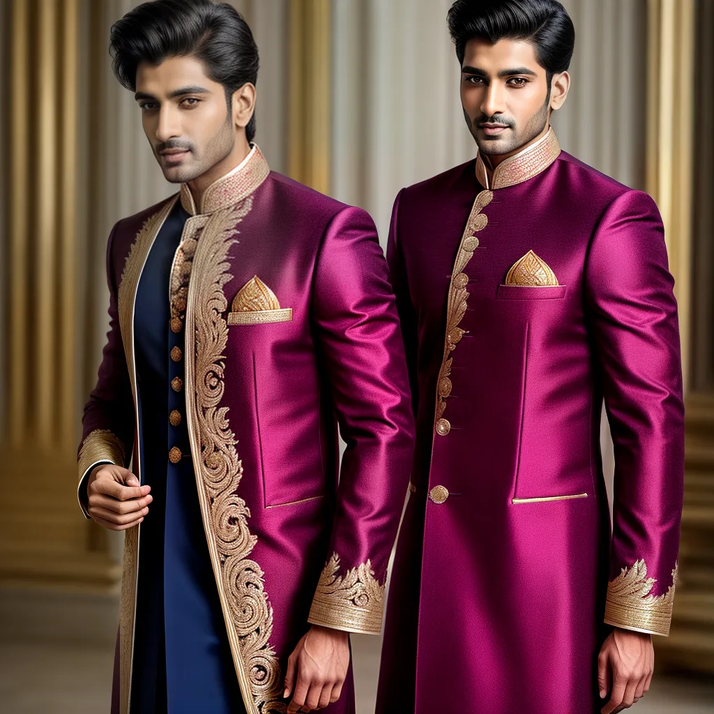 homem sherwani tradicional elegante
