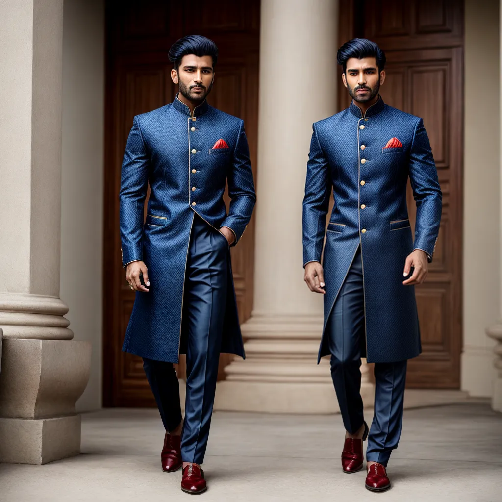 sherwani ocidental fusao moda