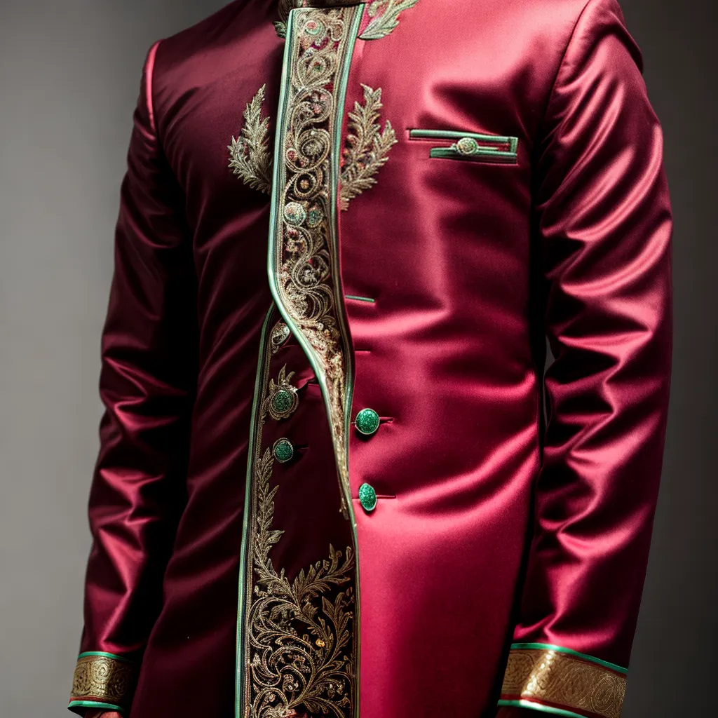 sherwani bordado detalhes vibrantes 1 sherwani bordado detalhes vibrantes 1