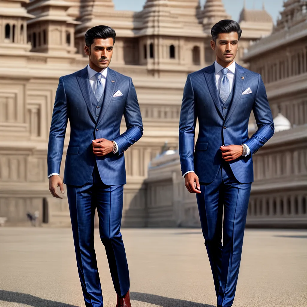 homem estiloso traje jodhpuri palacio