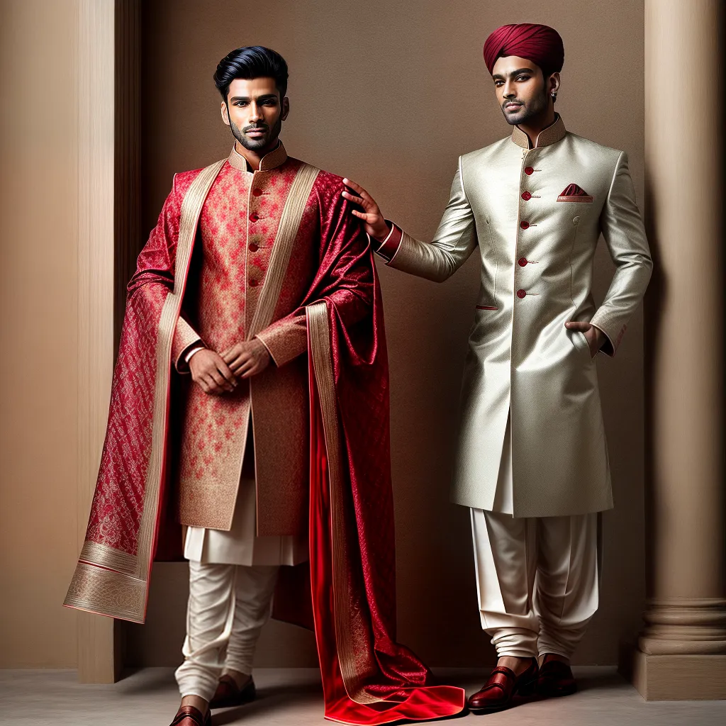 traje jodhpuri bordado elegante