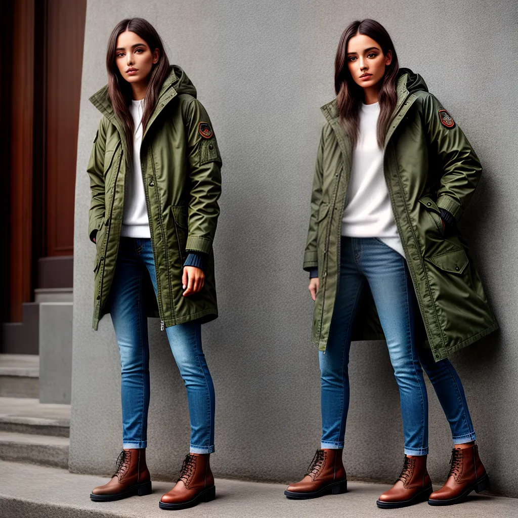 parka verde militar combinacoes guarda roupa