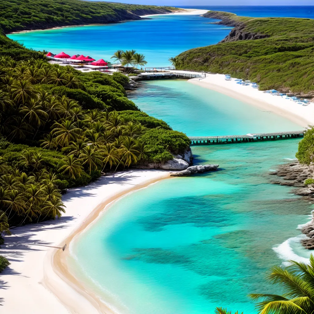 praia turquesa areia dourada verao