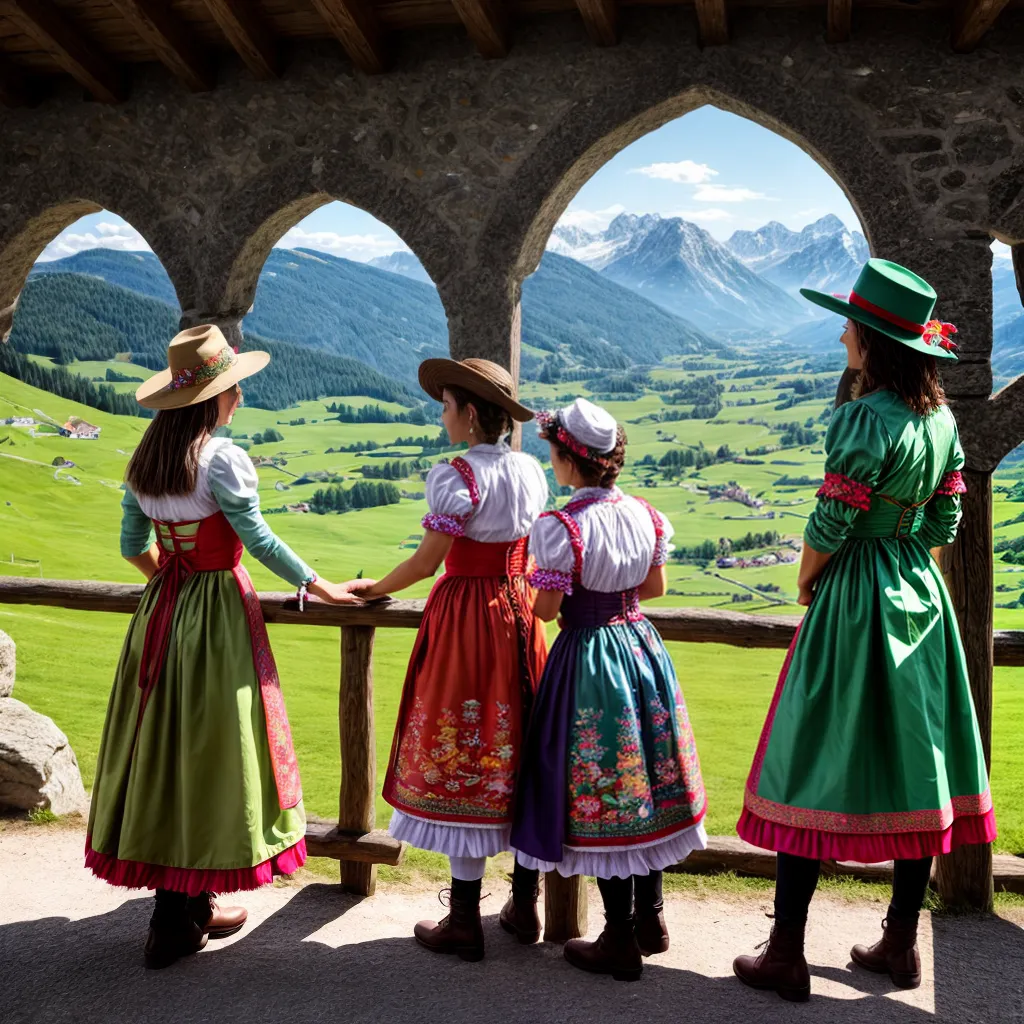 traje austriaco tradicional alpes 1