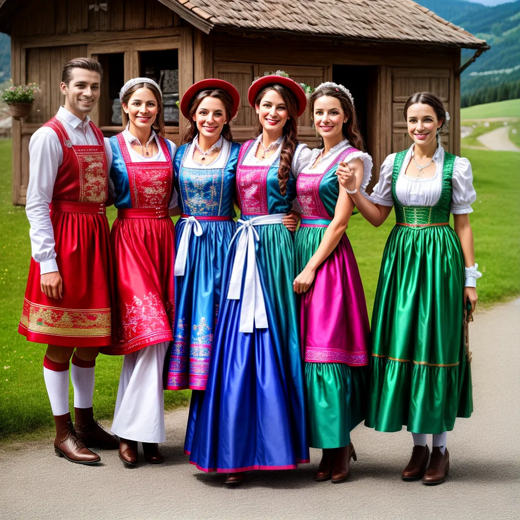 traje tradicional austriaco lederhosen dirndl