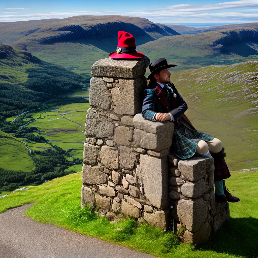 chapeu tam o shanter paisagem highlands chapeu tam o shanter paisagem highlands