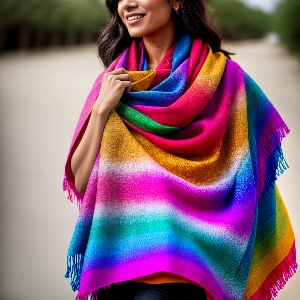 mulher rebozo colorido tradicional mexico 1