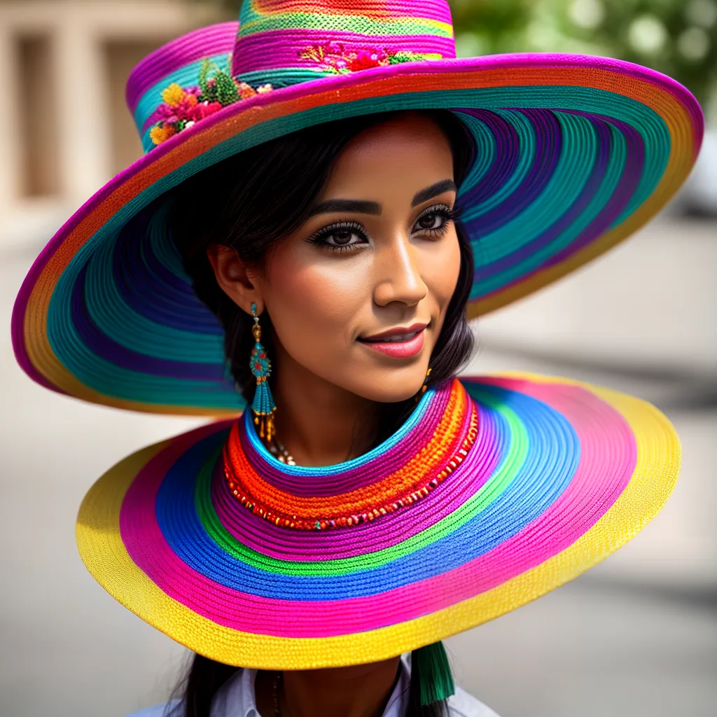 sombrero mexicano estiloso bordado