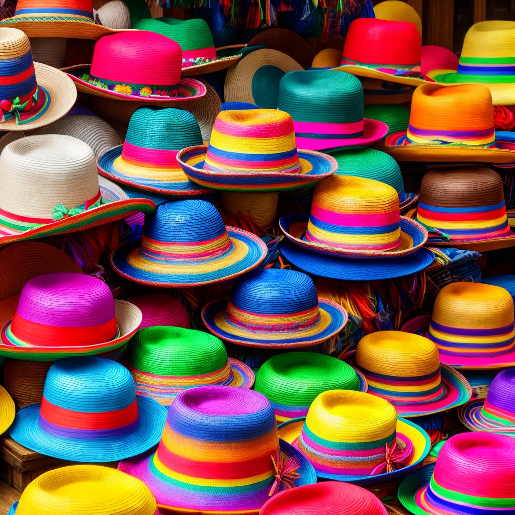 sombreros mexicanos artesanato tradicional