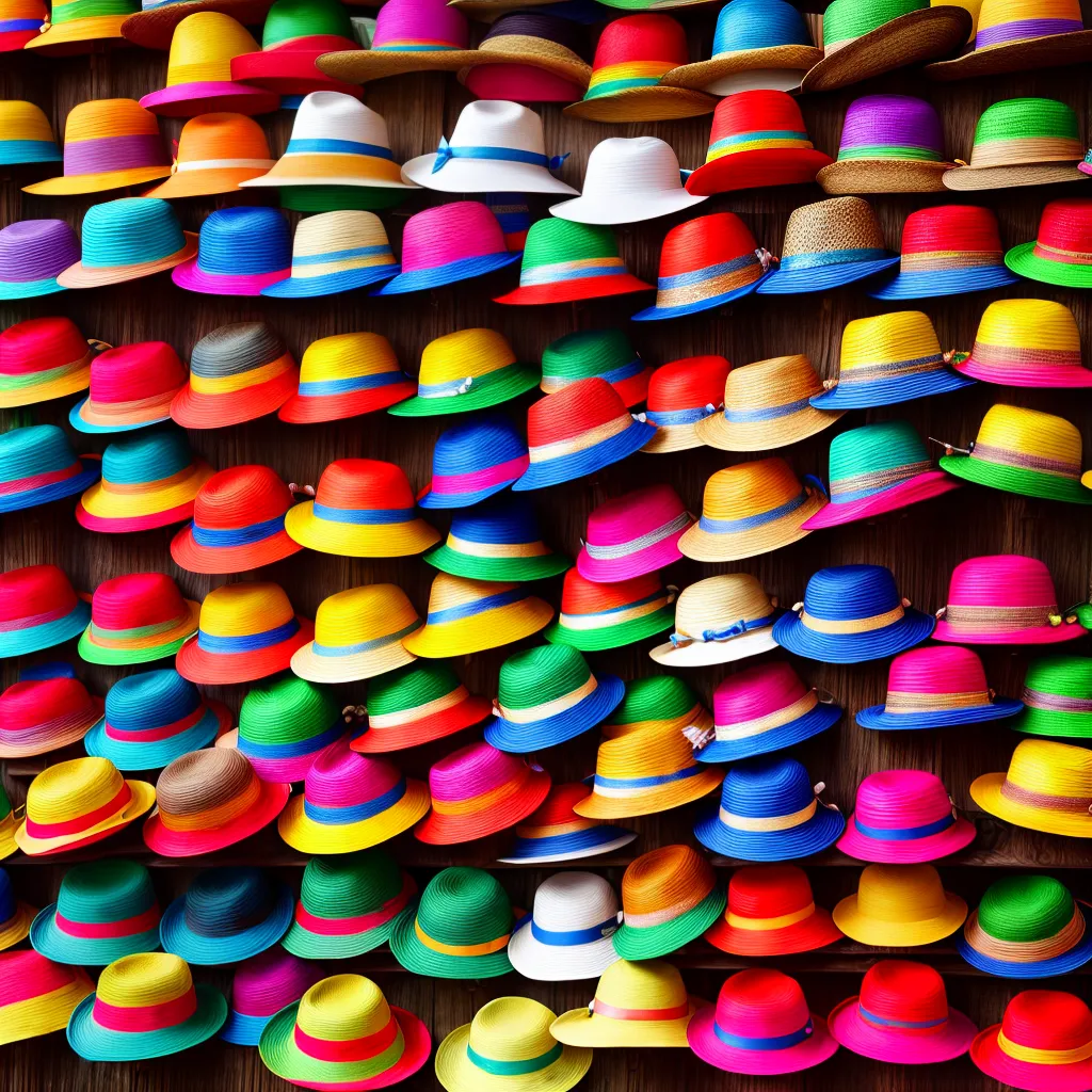sombreros mexicanos coloridos tradicao
