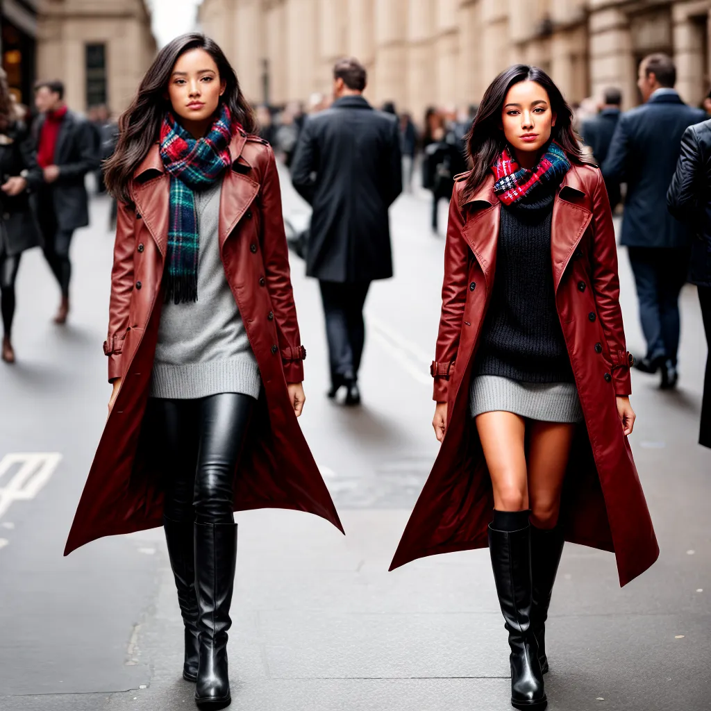 mulher estilosa londres trench coat botas