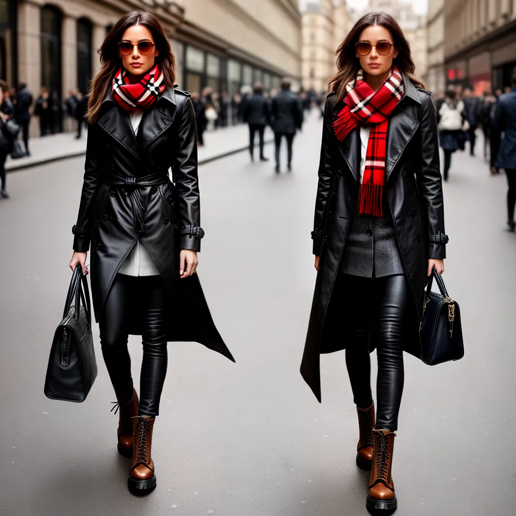 mulher estilosa londres trench coat burberry