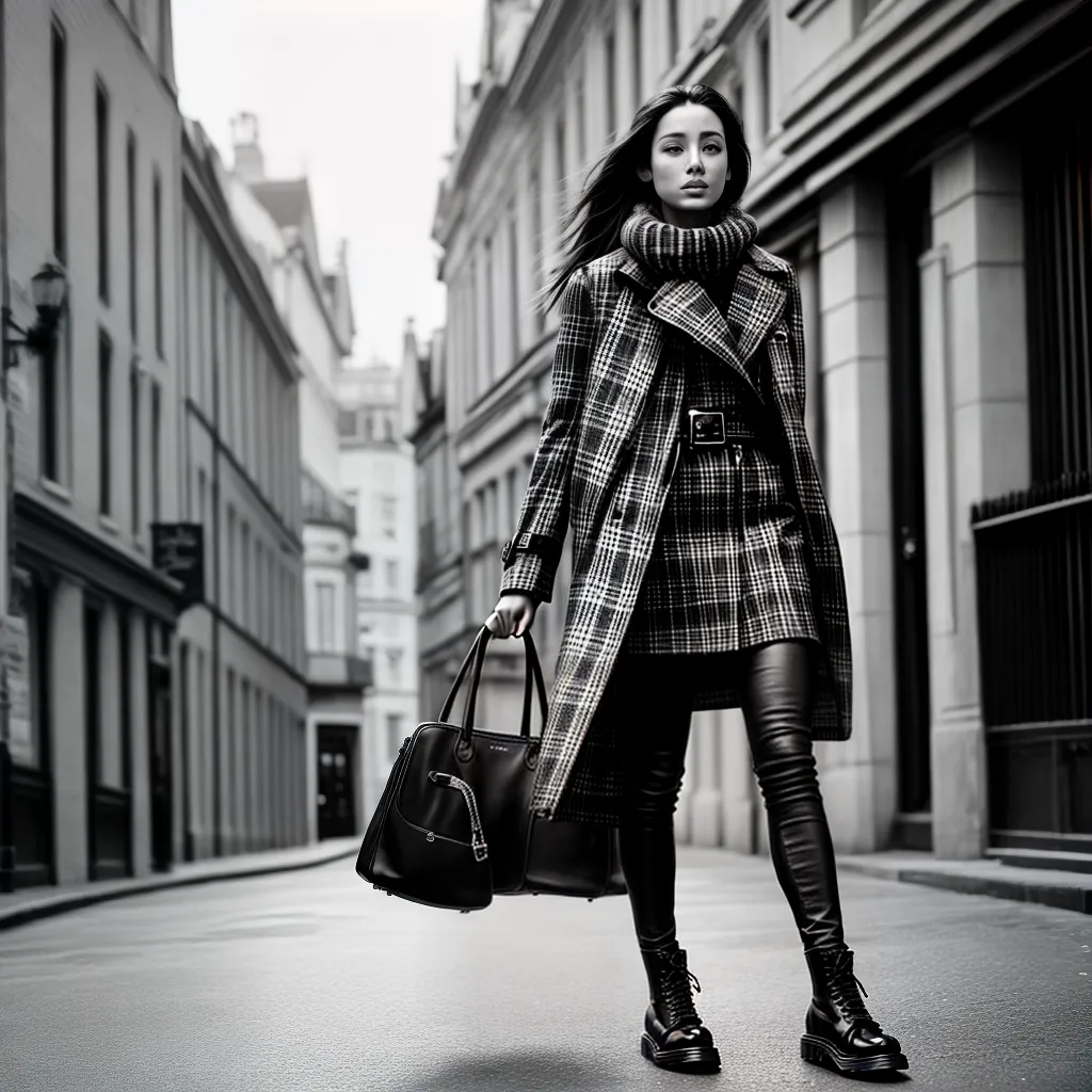 mulher estilosa londres trench coat burberry 1