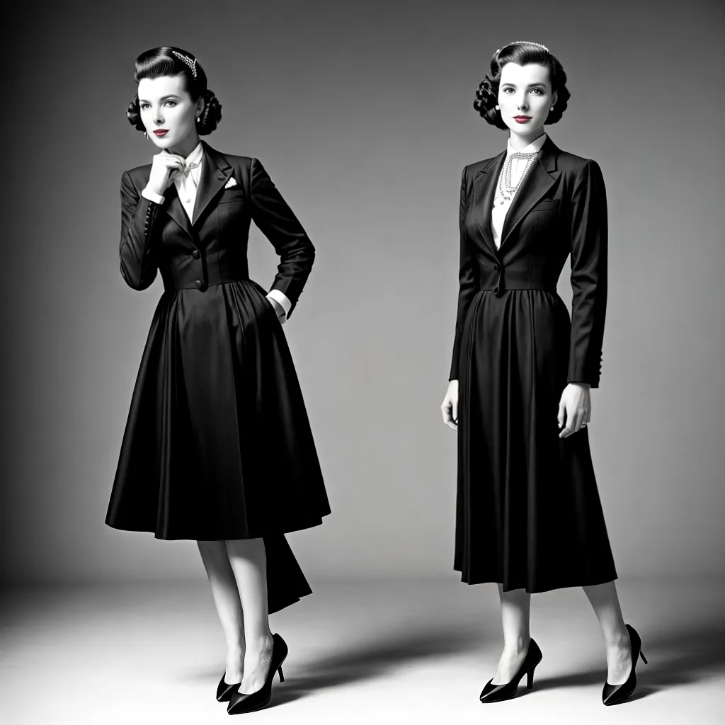 mulher estilo 1940 traje sofisticado