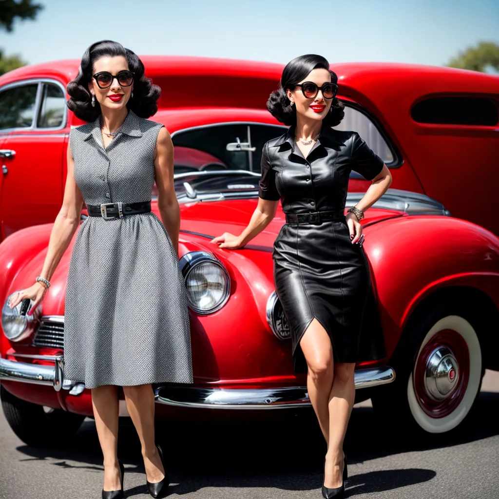 moda 1950 mulher carro classico moda 1950 mulher carro classico