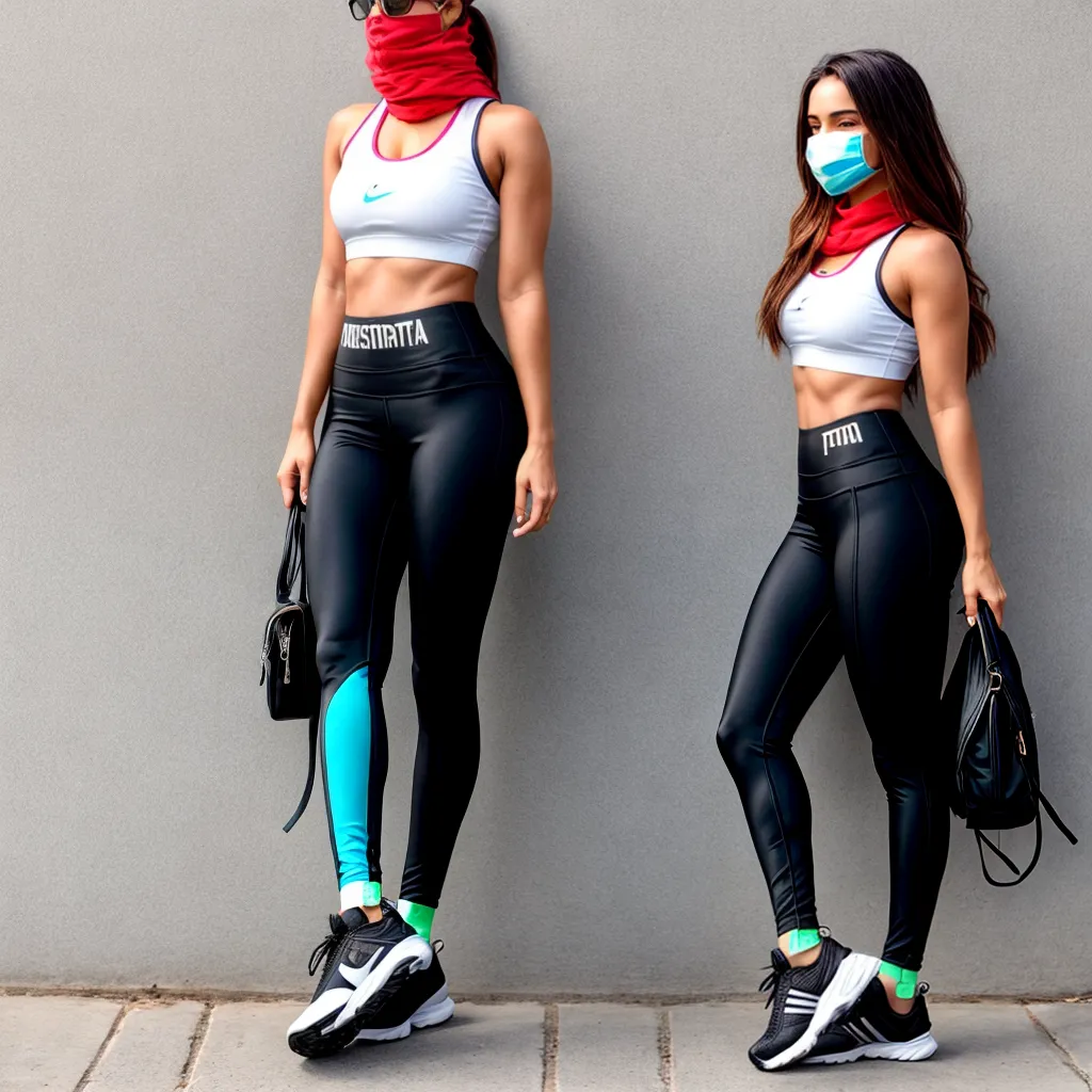 mulher jovem elegante athleisure