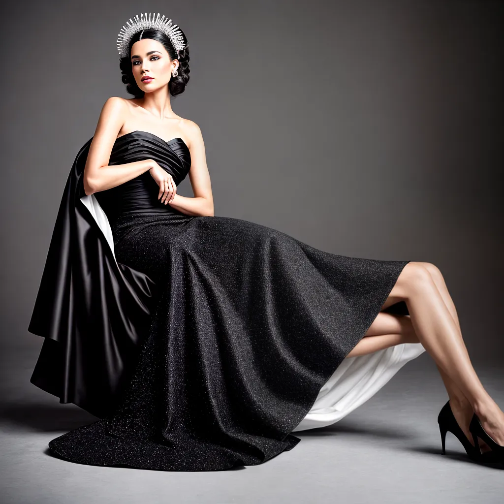 mulher glamour vestido preto e branco mulher glamour vestido preto e branco