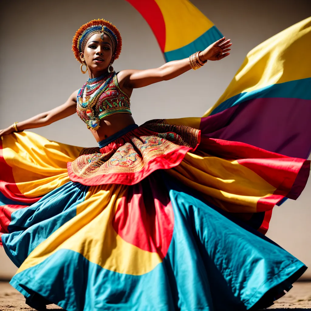 maracatu saia colorida danca brasileira