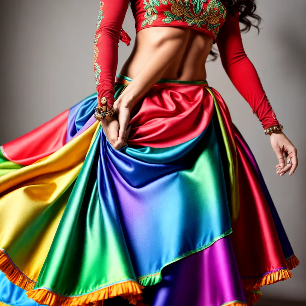 saia maracatu cores vibrantes