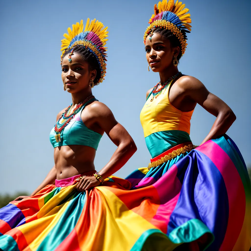 maracatu danca saia colorida tradicao