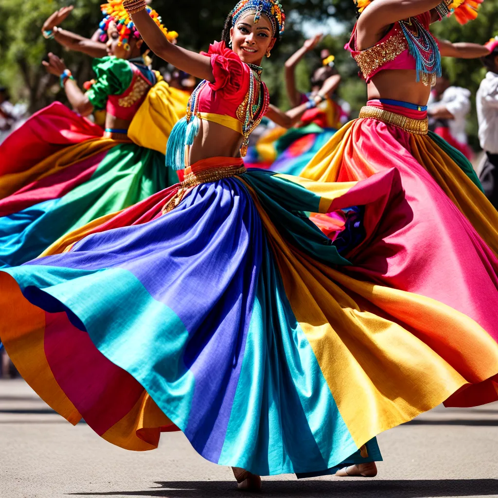 saia maracatu colorida tradicional