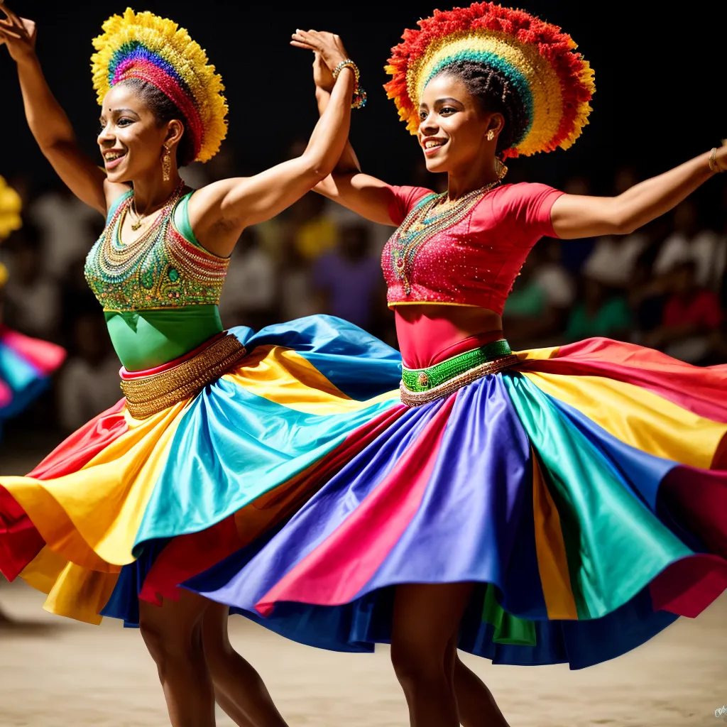 maracatu danca colorida ritmo
