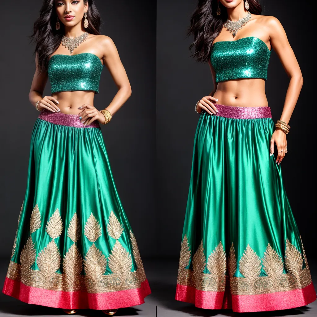 saia carimbo bordado sequins acessorios