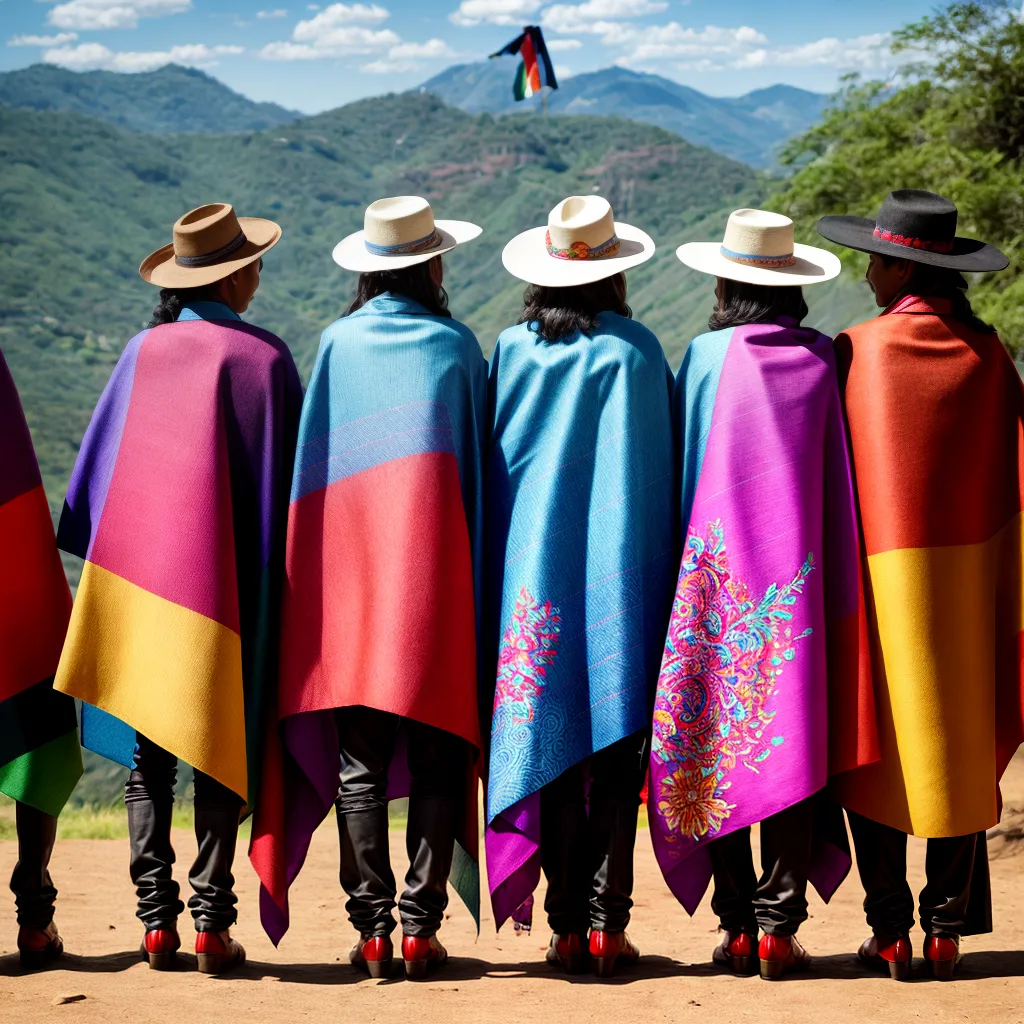 gauchos tradicionais lencos coloridos