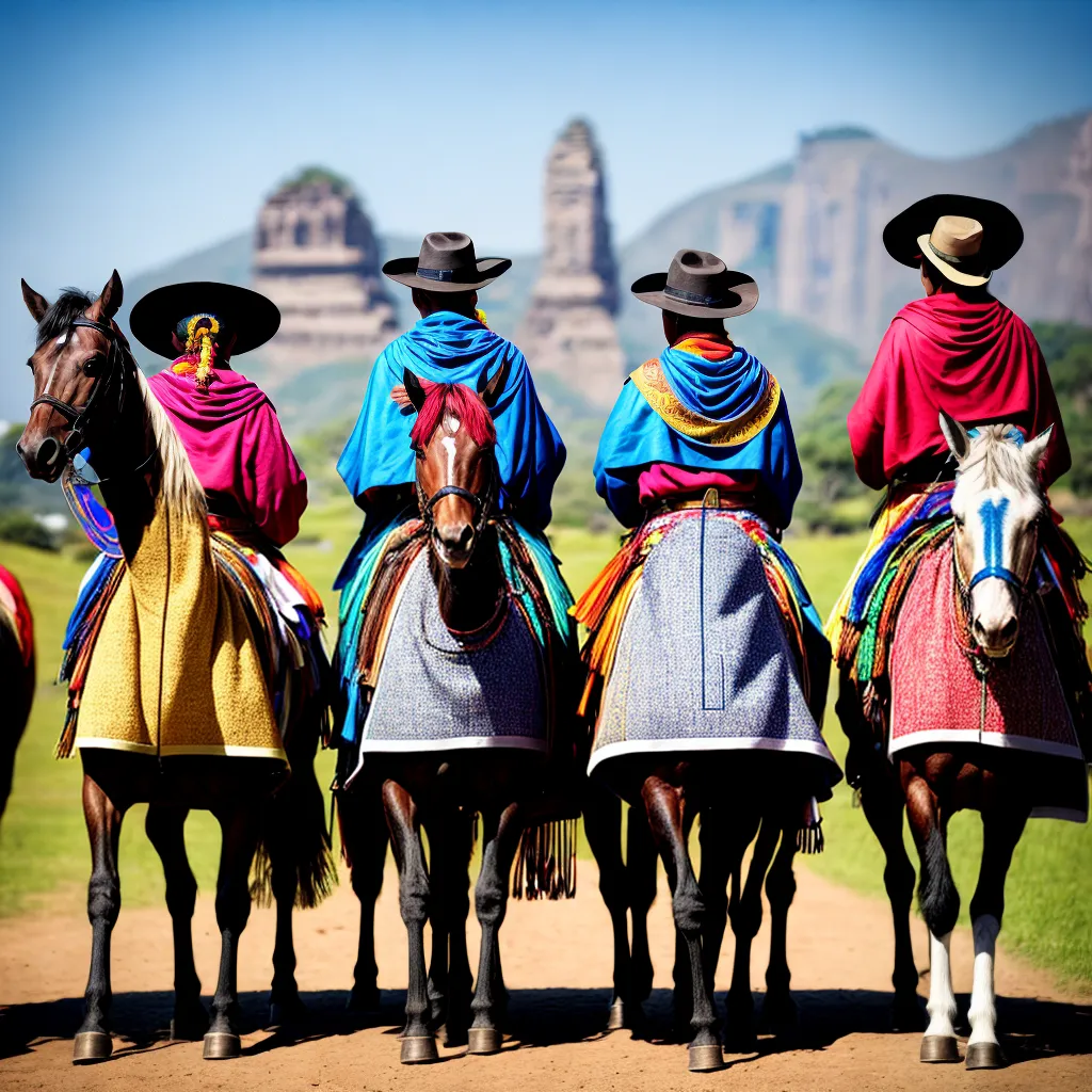 gauchos tradicionais scarves coloridos