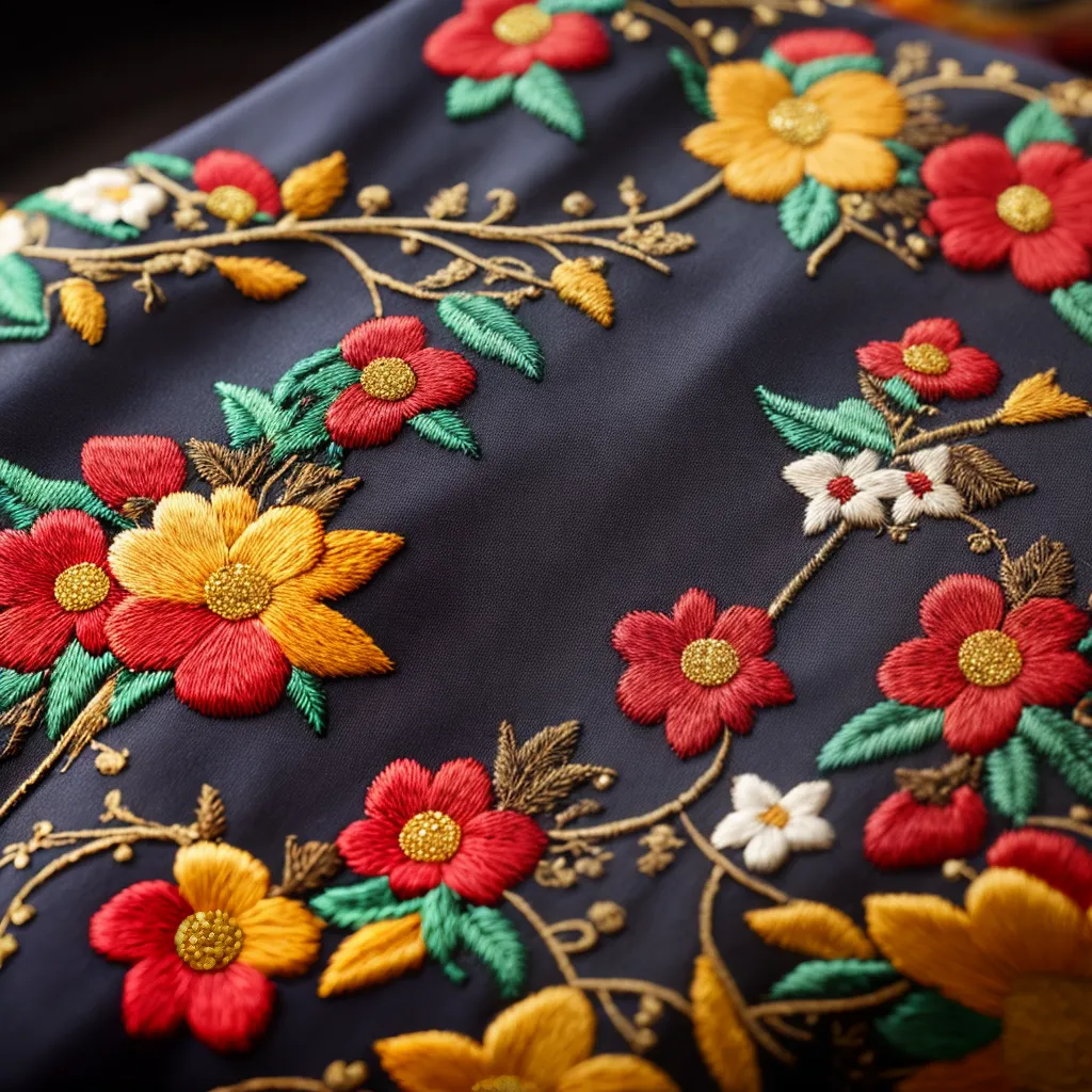 lenco gaucho bordado floral chapeu lenco gaucho bordado floral chapeu