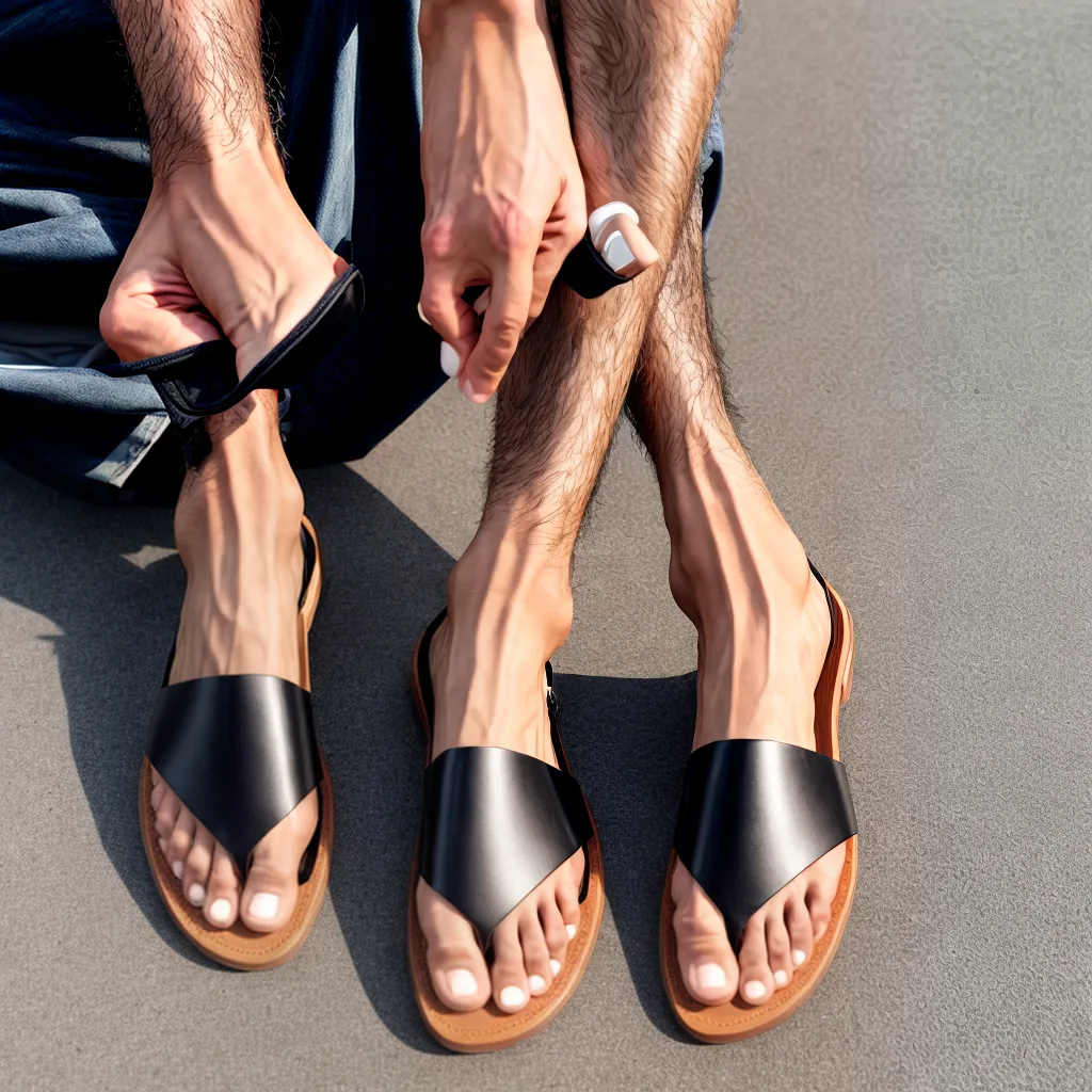 sandalias masculinas estilosas conforto