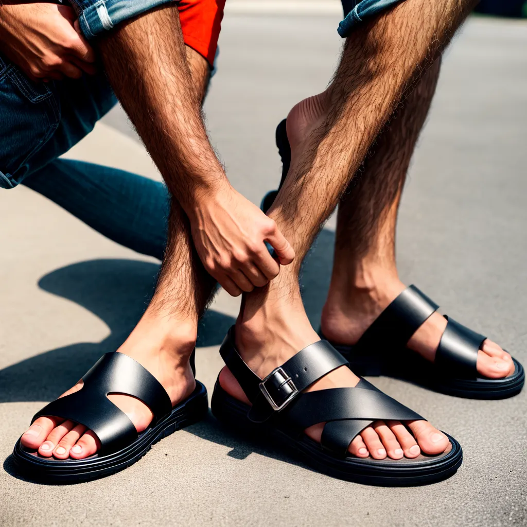 sandalias masculinas estilosas conforto 1