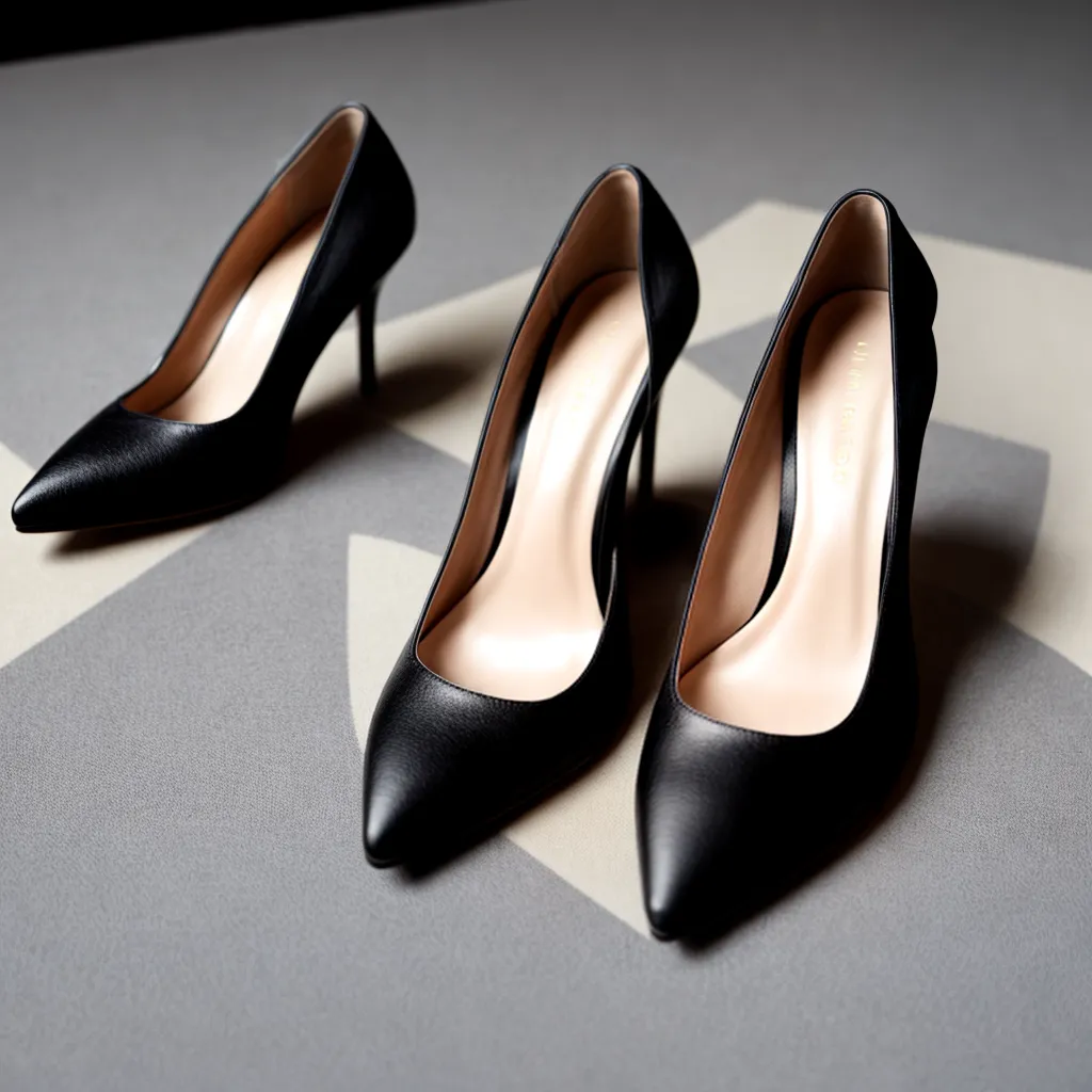 slingback preto elegante sofisticado