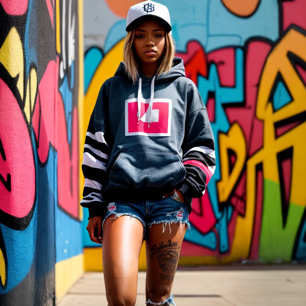 mulher rua cidade hoodie grafite mulher rua cidade hoodie grafite