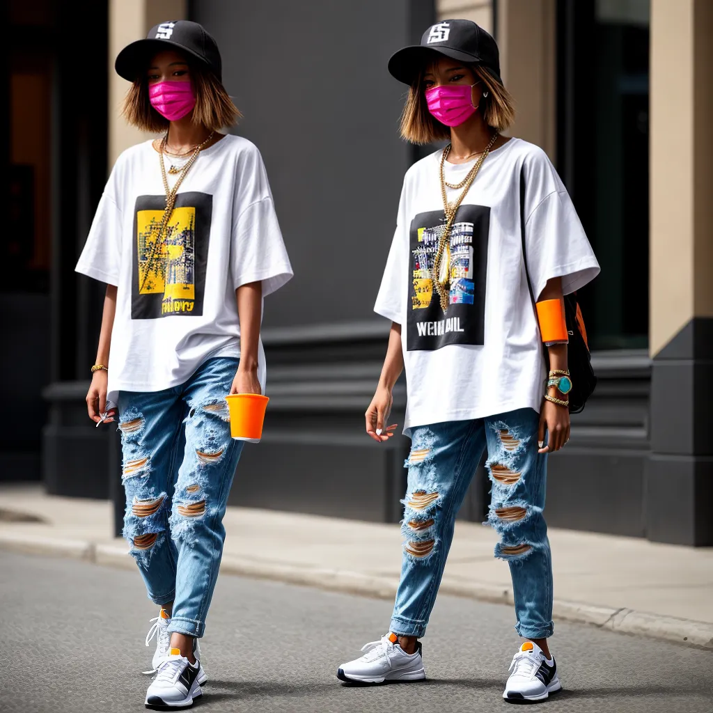 mulher urbana streetwear jeans tshirt mulher urbana streetwear jeans tshirt