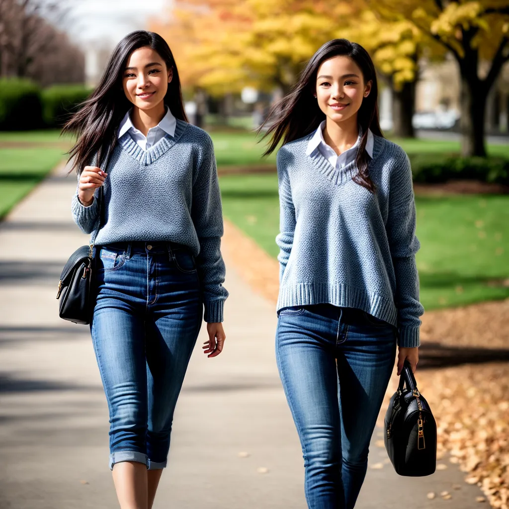 mulher preppy universidade estilo elegante