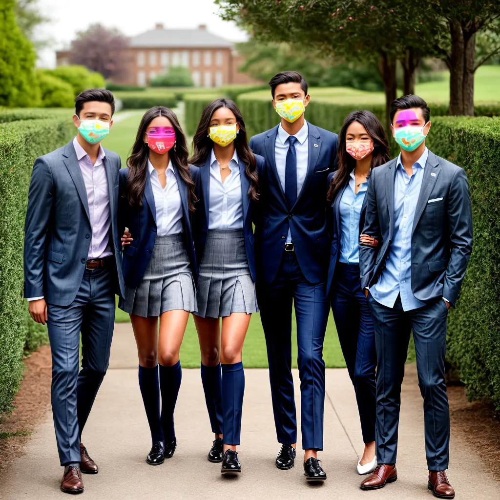 jovens estilo preppy campus universitario