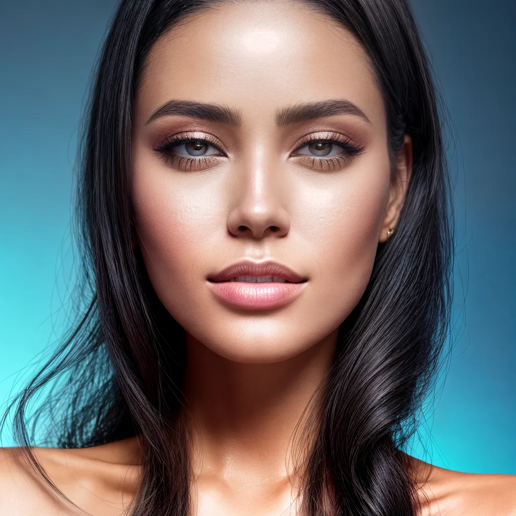 rosto mulher futurista chips luz rosto mulher futurista chips luz