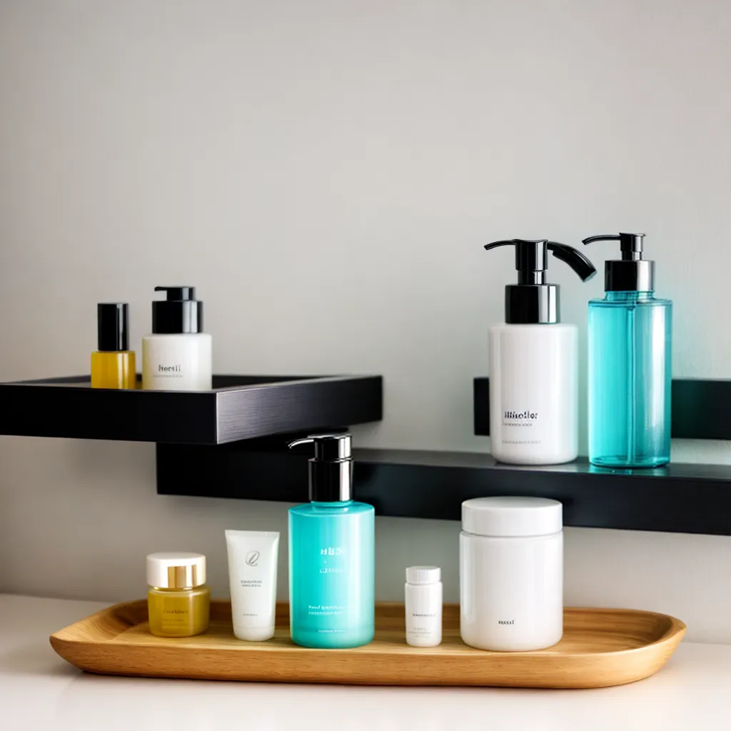 prateleira banheiro produtos cuidados pele prateleira banheiro produtos cuidados pele