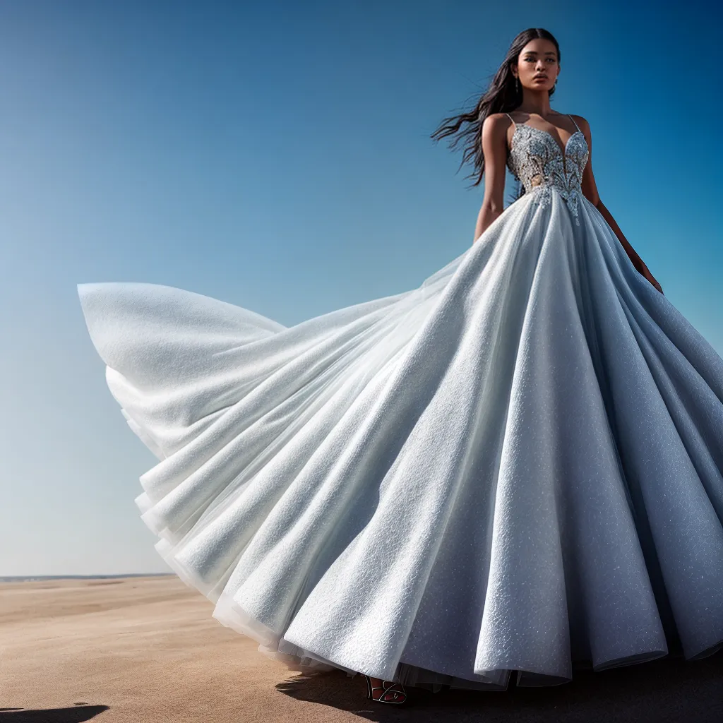 desfile nuvens vestido sonhos