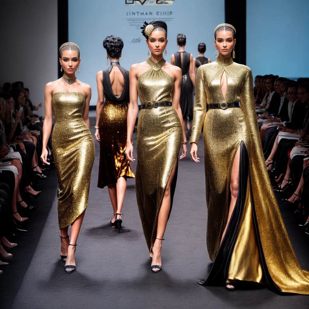 desfile moda artdeco geometria desfile moda artdeco geometria