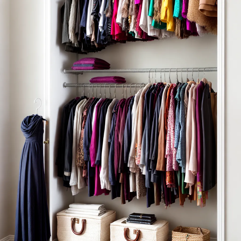 closet organizado acessorios moda fengshui