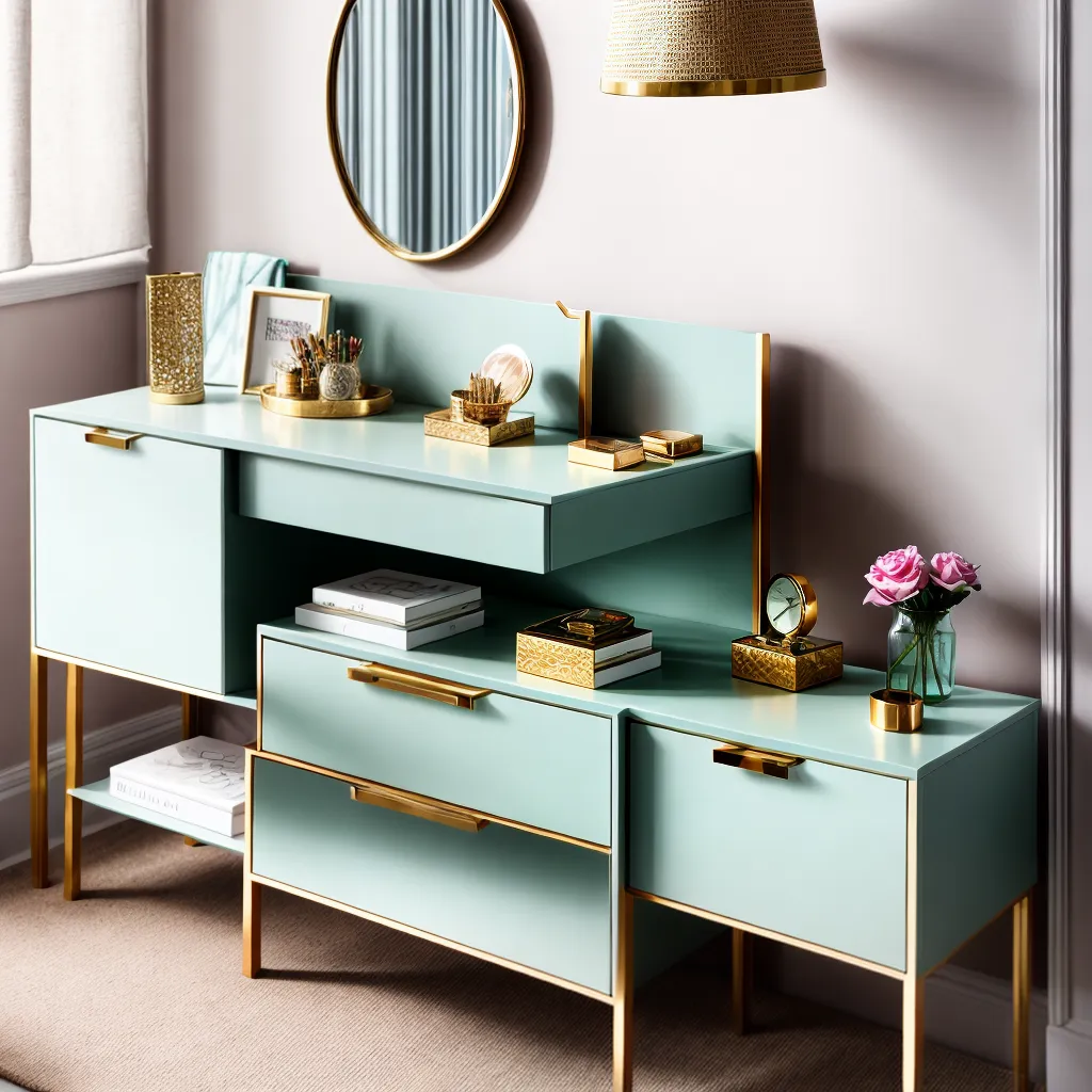 mesa organizada acessorios moda fengshui