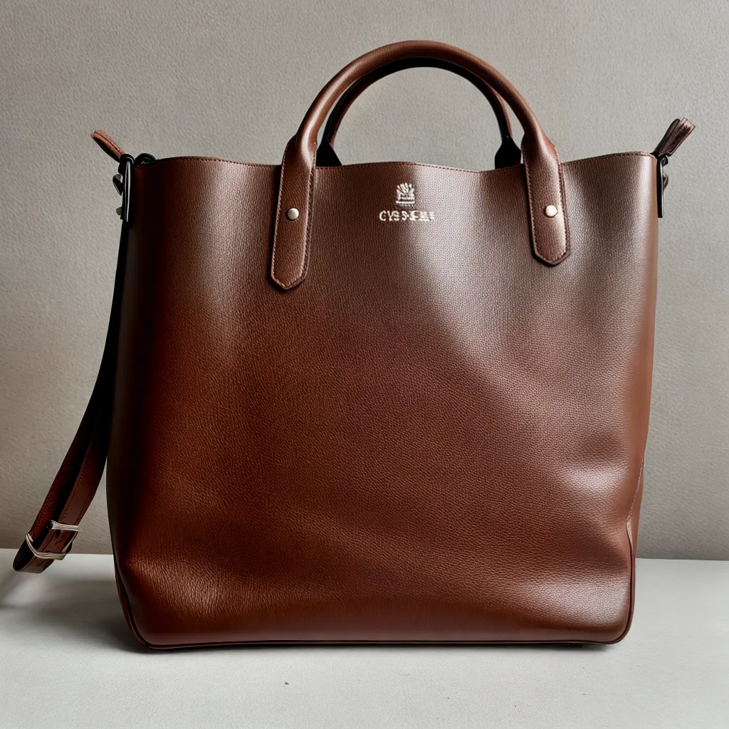 bolsa tote couro marrom versatil bolsa tote couro marrom versatil